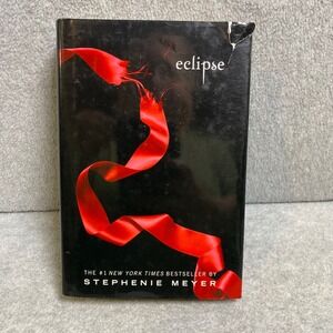 Stephenie Meyer Eclipse Hardcover Book 3 Twilight Saga Black Red 1st Edition GUC
